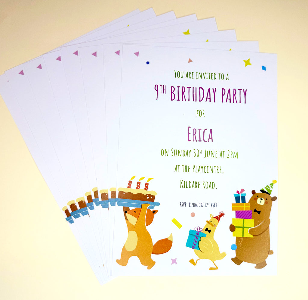 A5 Kids Party Invitation (Single Sided)