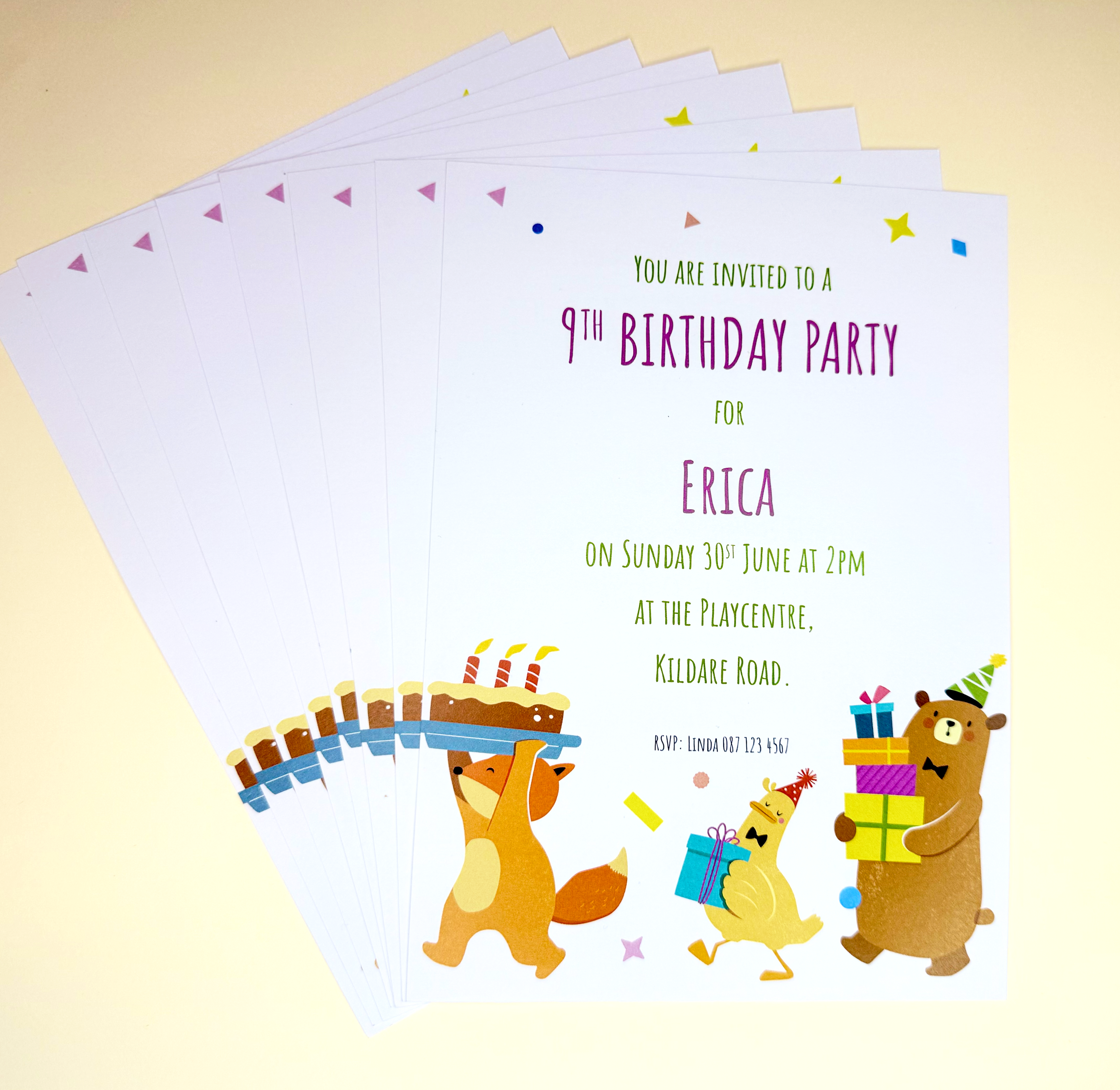 A5 Kids Party Invitation (Single Sided)