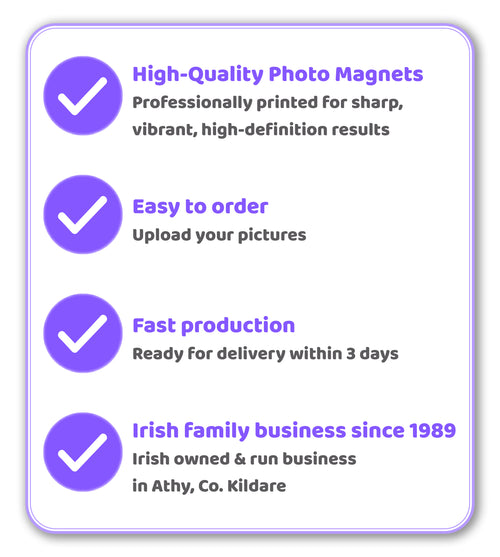 6 Rectangle Personalised Magnets